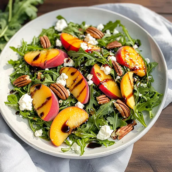 Peach Arugula Salad