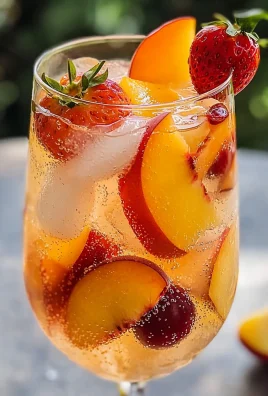 Peach Strawberry Cherry Summer Sangria
