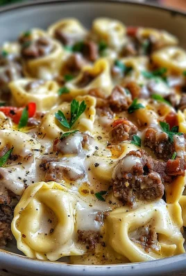 Philly Cheesesteak Tortellini Pasta