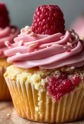 Raspberry Cupcakes with Raspberry Filling and Russian Buttercream