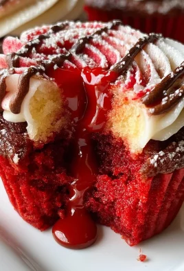 Red Velvet Molten Lava Cupcakes Recipe