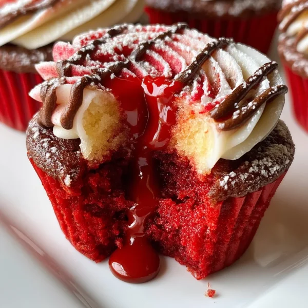 Red Velvet Molten Lava Cupcakes Recipe