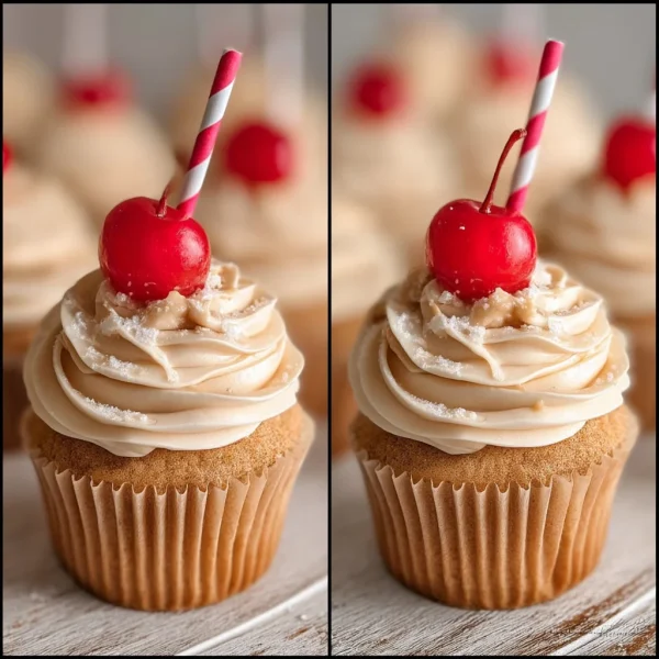 Root Beer Float Cupcakes