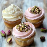 Rose and Pistachio Cupcakes: A Floral Delight