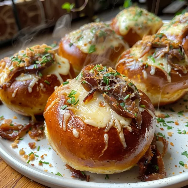 Smoked Brisket & beef broth Cheese Pretzel Bombs: A Game-Changing Appetizer