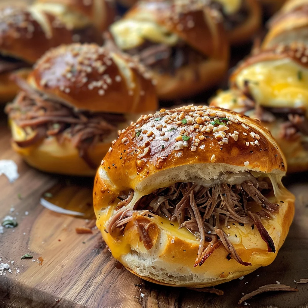 Smoked Brisket & beef broth Cheese Pretzel Bombs: A Game-Changing Appetizer image 2