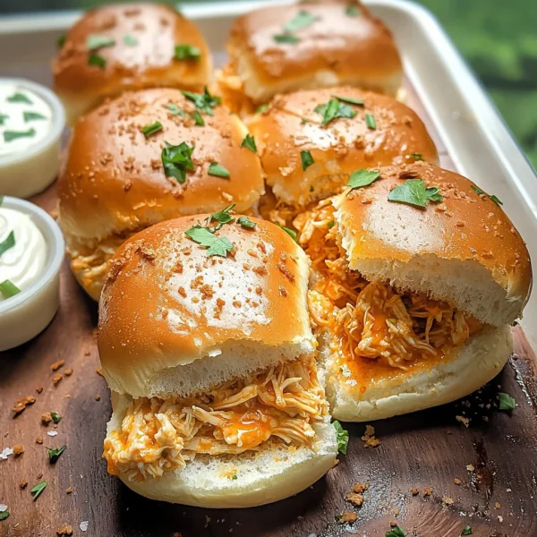 Spicy Buffalo Chicken Sliders