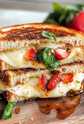Strawberry Balsamic Brie Grilled Cheese