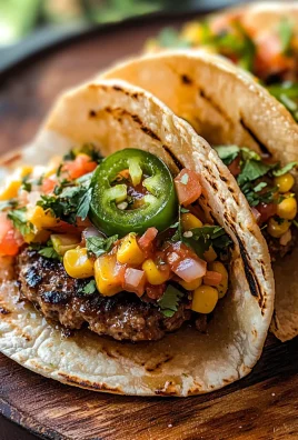 Street Corn Smash Burger Tacos