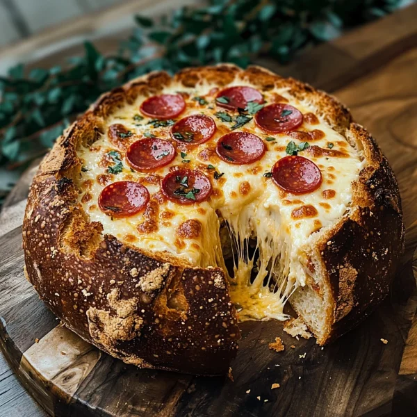 That's amore! cheesy BREAD BOWL PIZZA DIP!