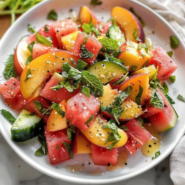 The Peach Watermelon Salad That Tastes Like Summer