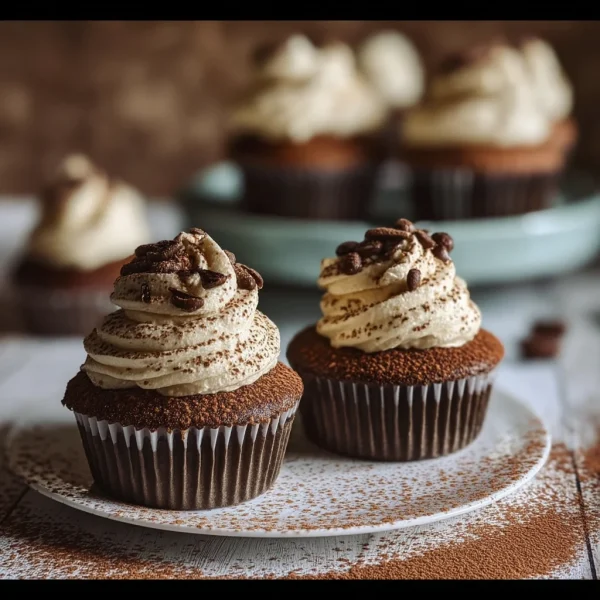 Tiramisu Cupcakes – Espresso-Infused, Creamy Frosting