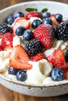 Triple Berry Cheesecake Fruit Salad