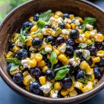 Blueberry Corn Feta Salad
