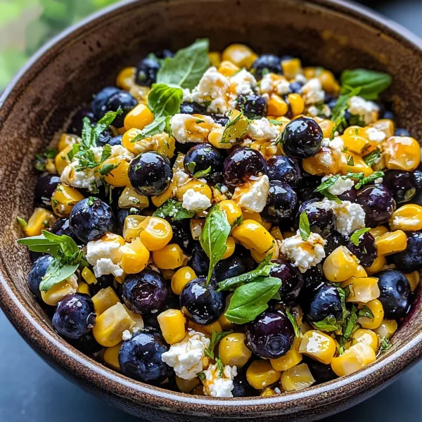 Blueberry Corn Feta Salad