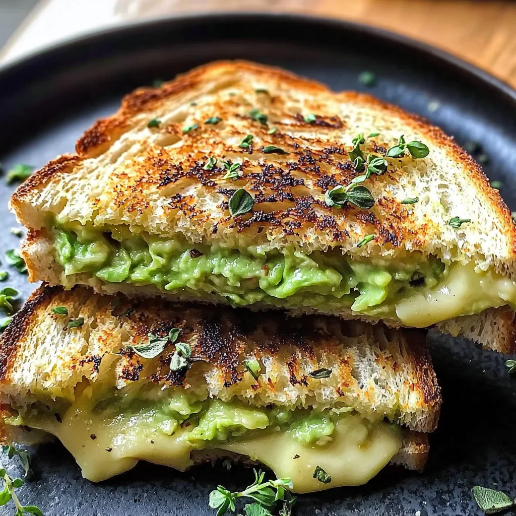 Creamy Avocado Grilled Cheese