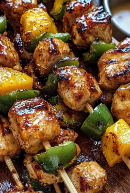 Jalapeno Peach Chicken Skewers